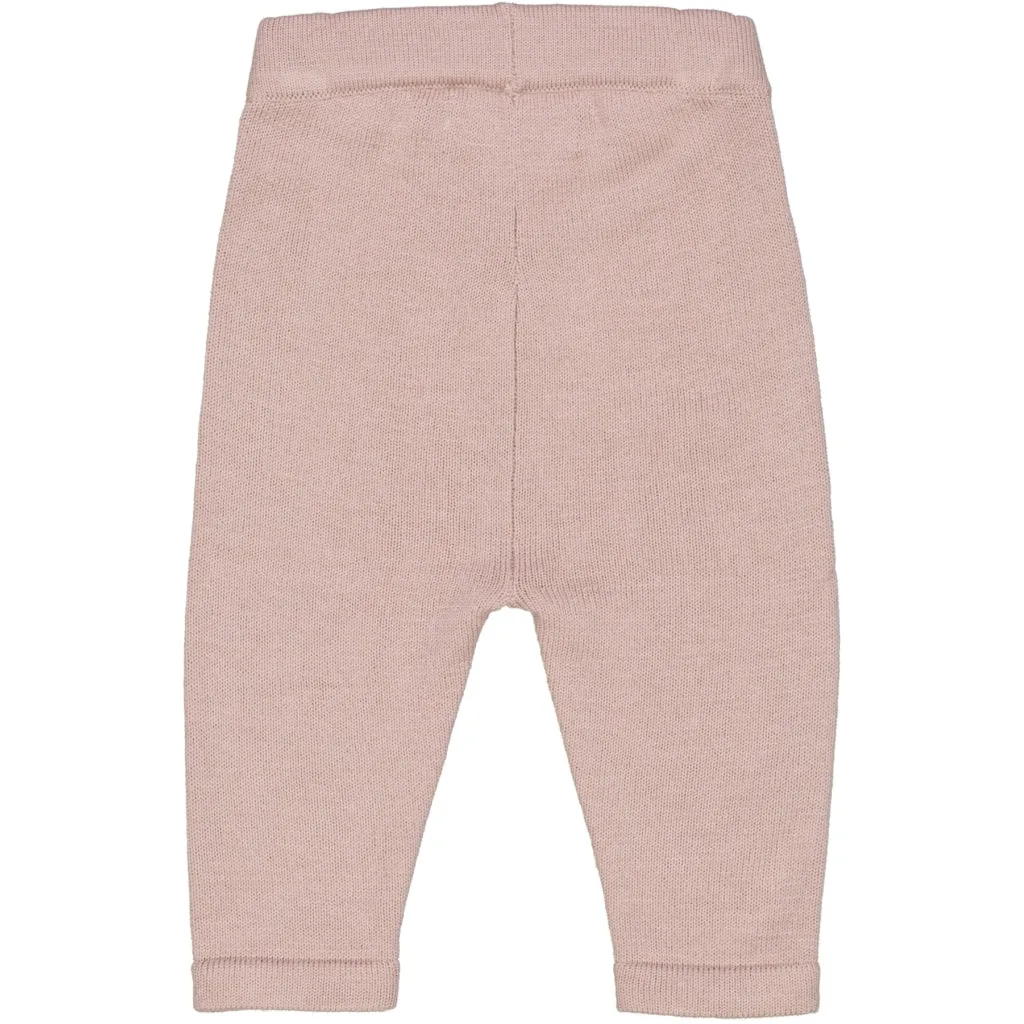 Wool Knit Trousers Neel - rose powder