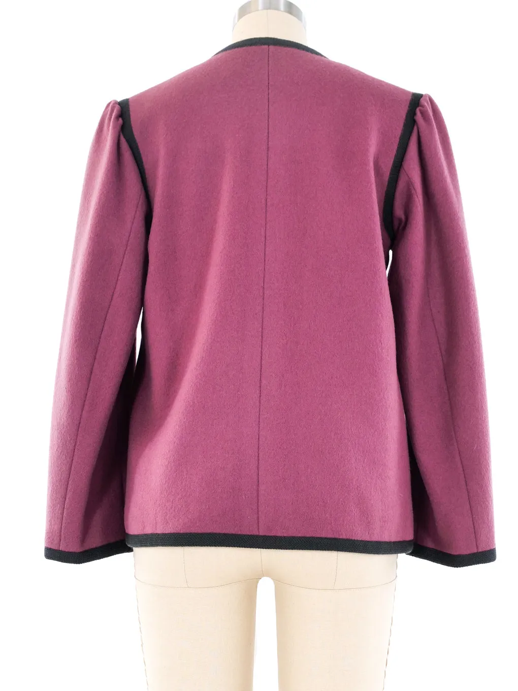 Yves Saint Laurent Mauve Wool Jacket